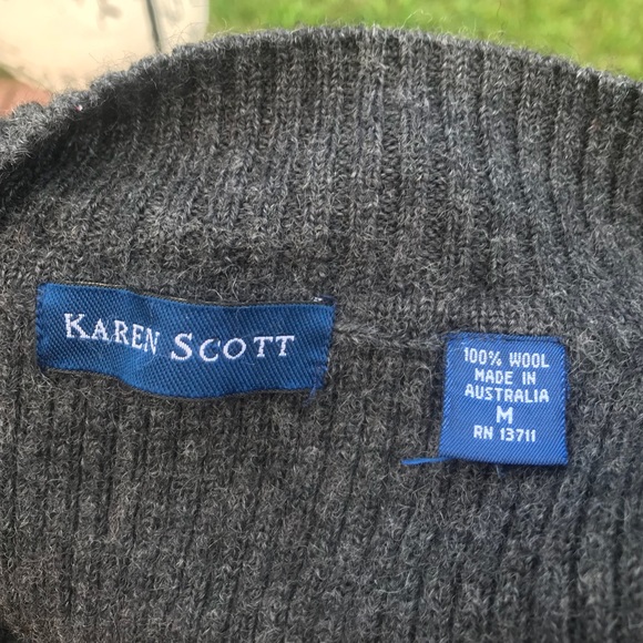 Karen Scott 100% Wool vest - Picture 4 of 4